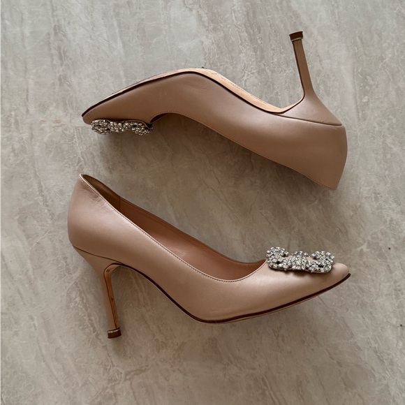 Manila Blahnik Nude Heels - Picture 10 of 12